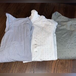 Lot of 3 Long Sleeve Button Down Shirts Size XXL